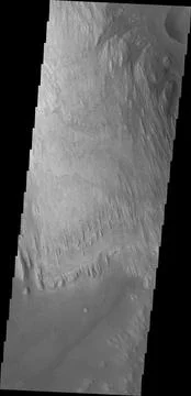 Wind has eroded the deposit on the floor of Gale Crater in this image captu.. 스톡 사진