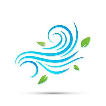 Wind icon Stock Illustration