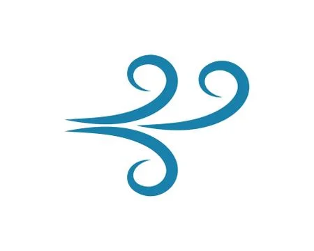 Wind icon logo vector illustration Stockillustratie