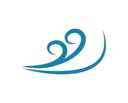 Wind icon logo vector illustration 스톡 일러스트