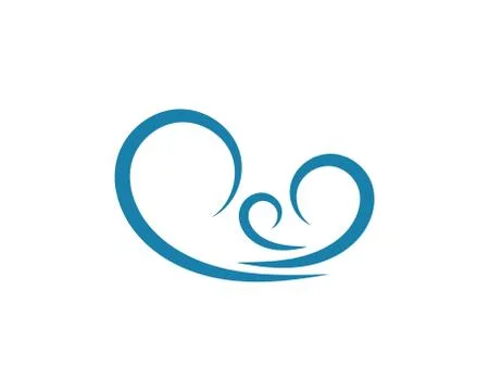 Wind icon logo vector illustration 스톡 일러스트