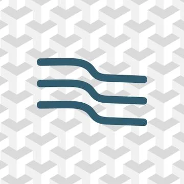 Wind icon stock vector illustration flat design Stockillustratie