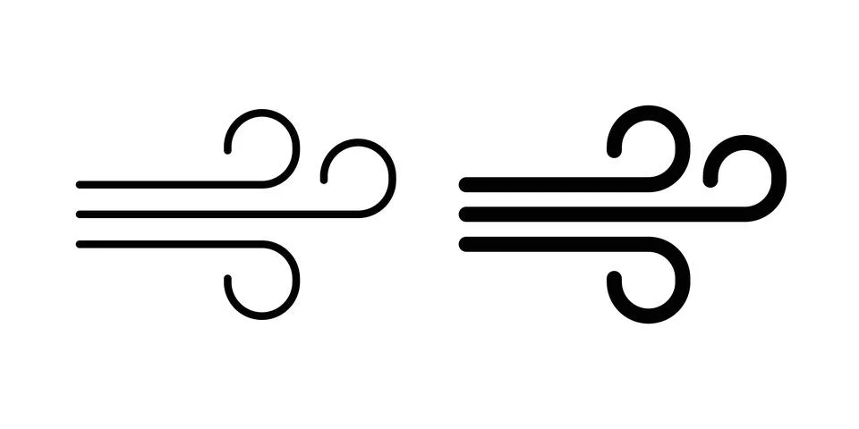 Wind icon vector editable eps10 Stock Illustration