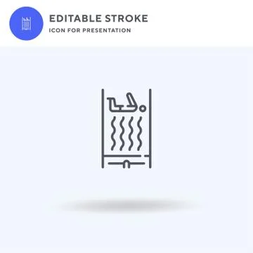 Wind icon vector, filled flat sign, solid pictogram isolated on white, logo i 스톡 일러스트