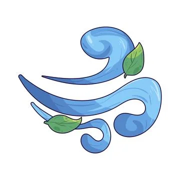 Wind illustration 스톡 일러스트