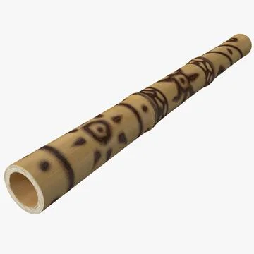 Wind Instrument Didgeridoo 2 3D Model
