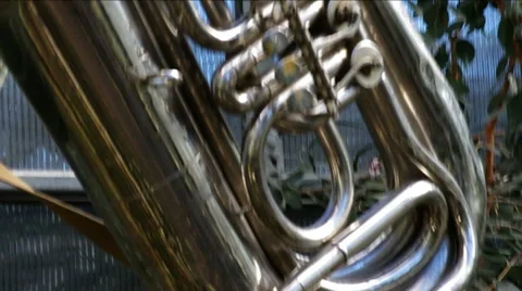 Wind instrument. Stock Footage 47927426