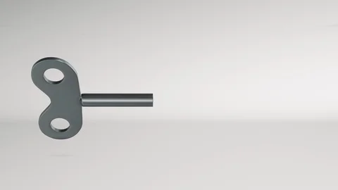 Wind-up key Video stock 124517317