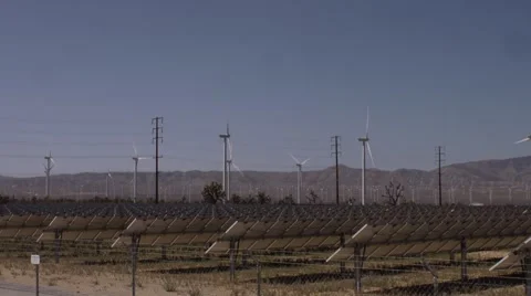 Wind Machines &amp; Solar Panels 스톡 동영상 48816348