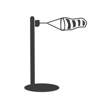 Wind measurement Vector isolated on white background. Stock Illustration