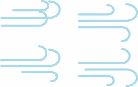 Wind. Meteorology. Elements of the weather forecast design. Template for mobi Illustrazione stock