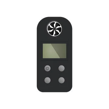 Wind meter control device. Stock Illustration