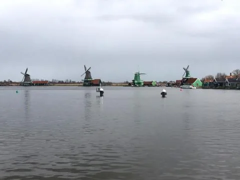 Wind miles in the netherlands Stock Photos