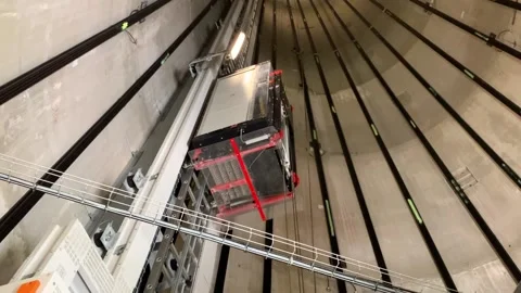 Wind Mill Elevator Turbine Stock Footage 195123960