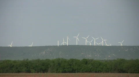 Wind mill farm 1 Video stock 504171