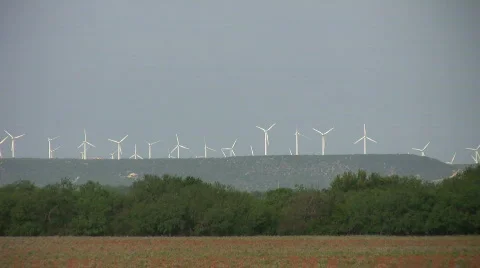 Wind mill farm Video stock 504217