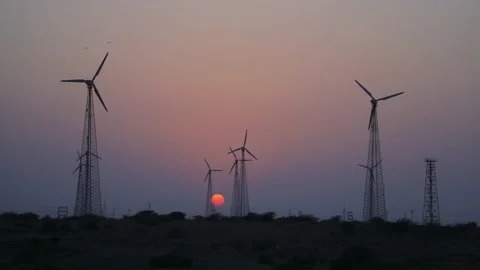 Wind mill Stock Footage 159187540