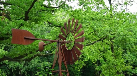The Wind mill in a forest Stock Footage 54900962