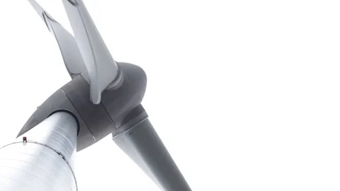 Wind mill generator close up view against sky Vidéo 78489141