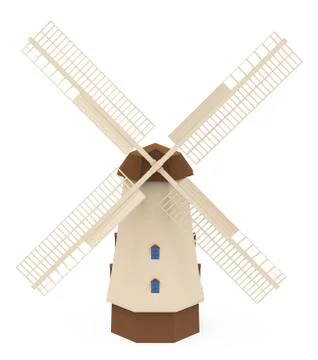 The wind mill Stock Illustration