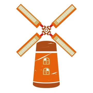 Wind mill Stock Illustration