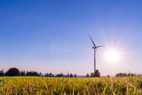 Wind mill power station Foto stock