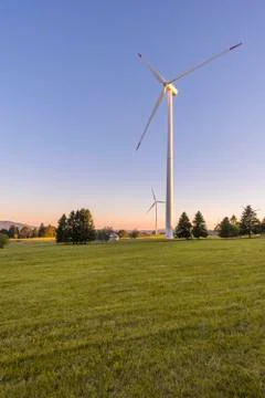 Wind mill power station Foto stock