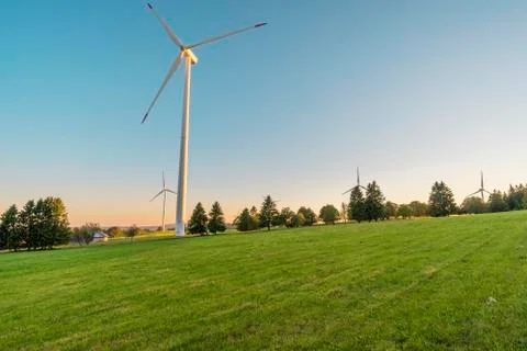 Wind mill power station Foto stock