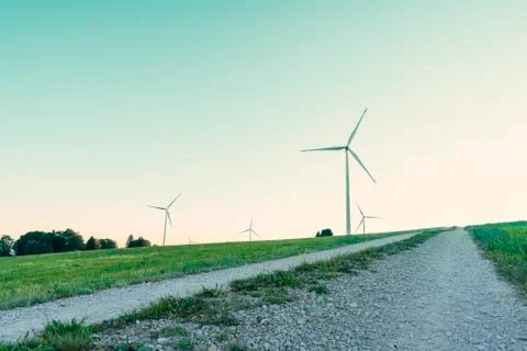 Wind mill power station Foto stock
