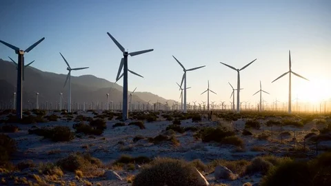 Wind Mill Timelapse Video stock 75965637