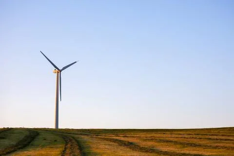 Wind Mill Turbine. Stock Illustration