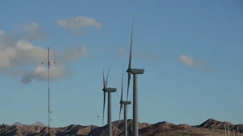 Wind Mill Turbines Stock Footage 44514543