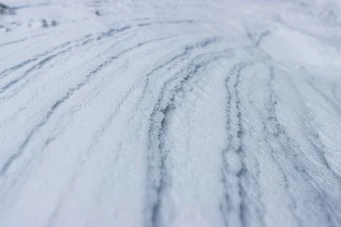 Wind pattern in the snow Stock Photos