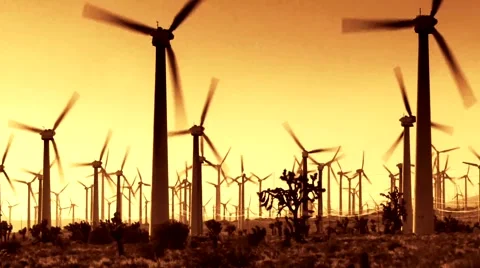 Wind Power 204 HD 720p Stock Footage 1101317