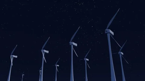 Wind Power  - 4K Resolution Ultra HD Stock Footage 45670881