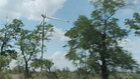 Wind power and the environment Video stock 160120640
