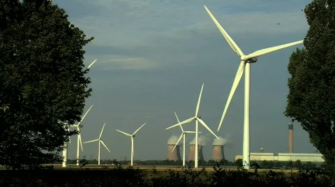 Wind power &amp; energy Stock Footage 840384