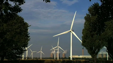 Wind power &amp; energy Stock Footage 840385
