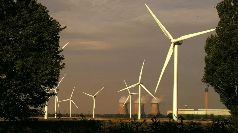 Wind power &amp; energy Stock Footage 842450