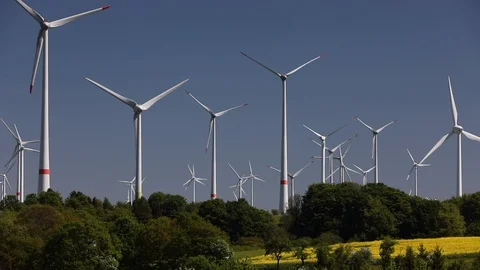 Wind power Stock Footage 91365012