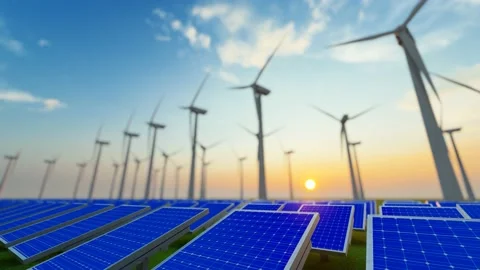 Wind power generation 1 Stock Footage 198981137