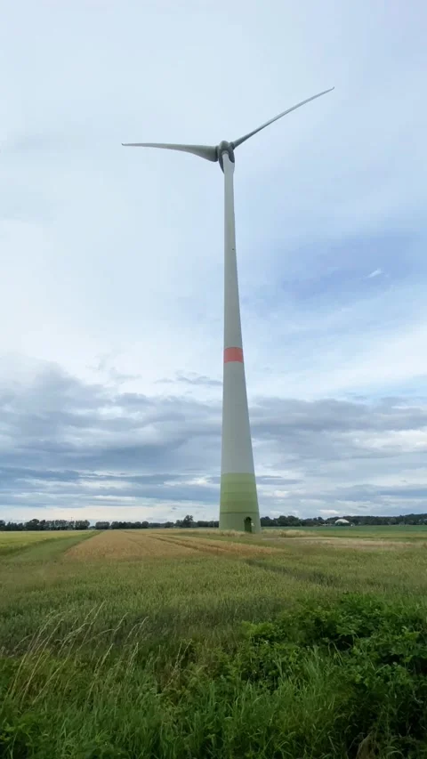 Wind Power Generation Ecological Energy Sustainable Development Stock Footage 279013030
