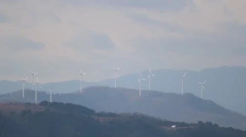Wind Power Generation Video stock 60176099
