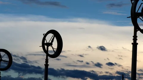 Wind power generation video Stock Footage 336518265