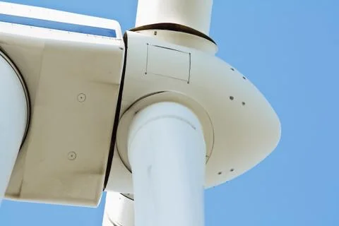 Wind power generator close up Foto stock