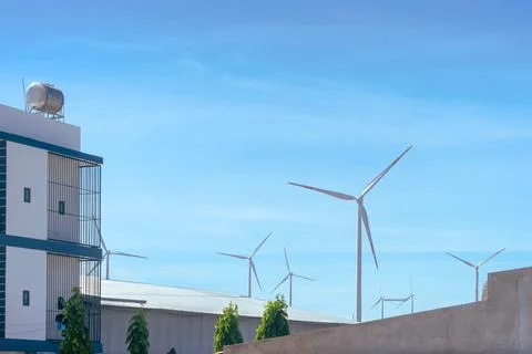 Wind power generator Stock Photos