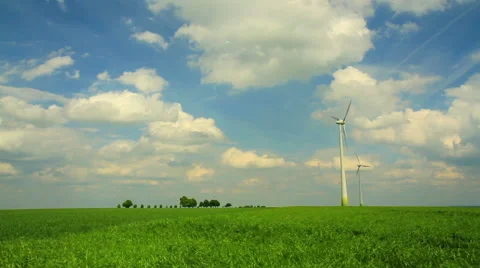 Wind power generators. Stock Footage 63822254