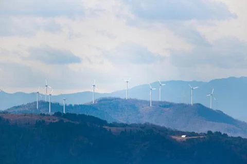 Wind Power Generators Stock Photos
