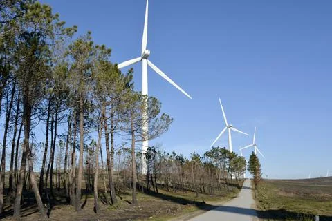 Wind Power Generators Stock Photos