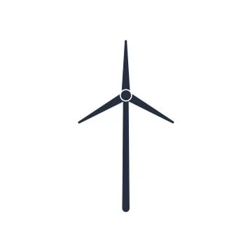 Wind power icon. Windmill symbol vector Stock Illustration